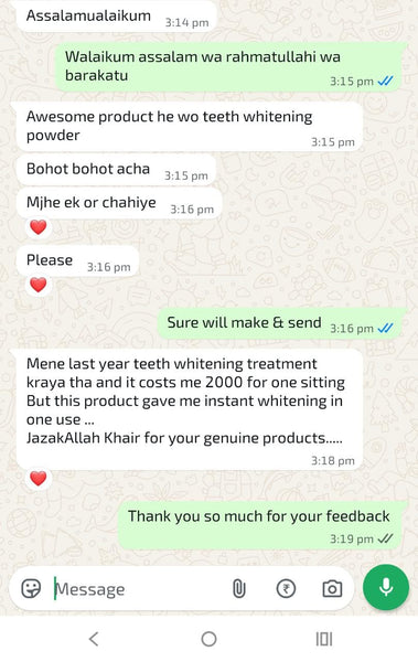 Tooth Cleansing & Whitening Powder