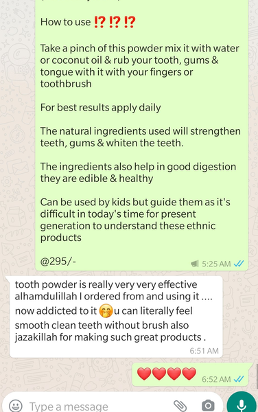 Tooth Whitening Powder