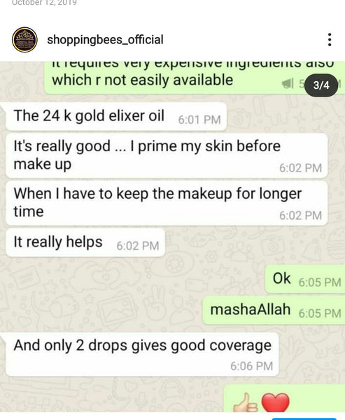 24k Gold Face Elixir Oil